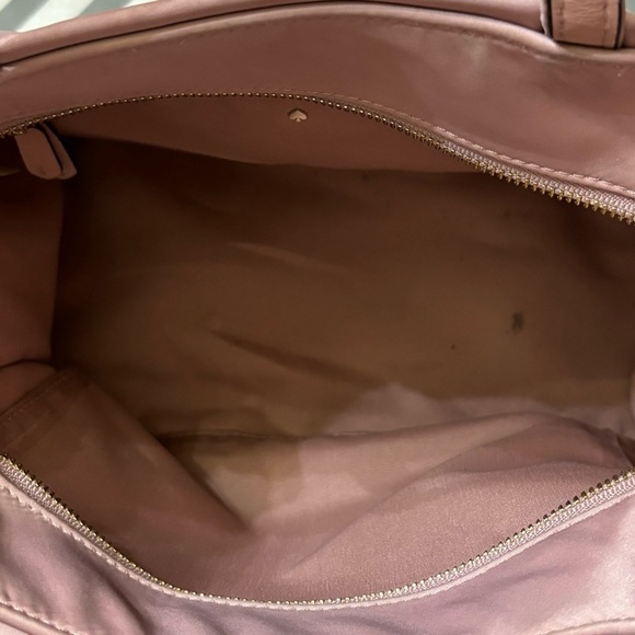 Kate Spade Pink Canvas Tote with Short Handles - Picture 12 of 13